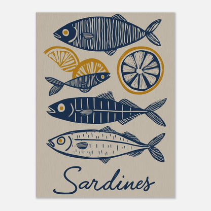 MYSTBIT ART | Lemon & Sardines Art Print Wall Art