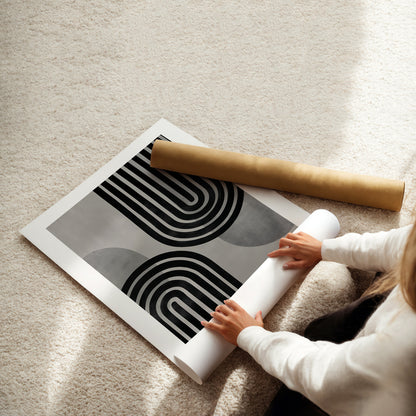 MYSTBIT ART | Linear Gravity Art Print Wall Art