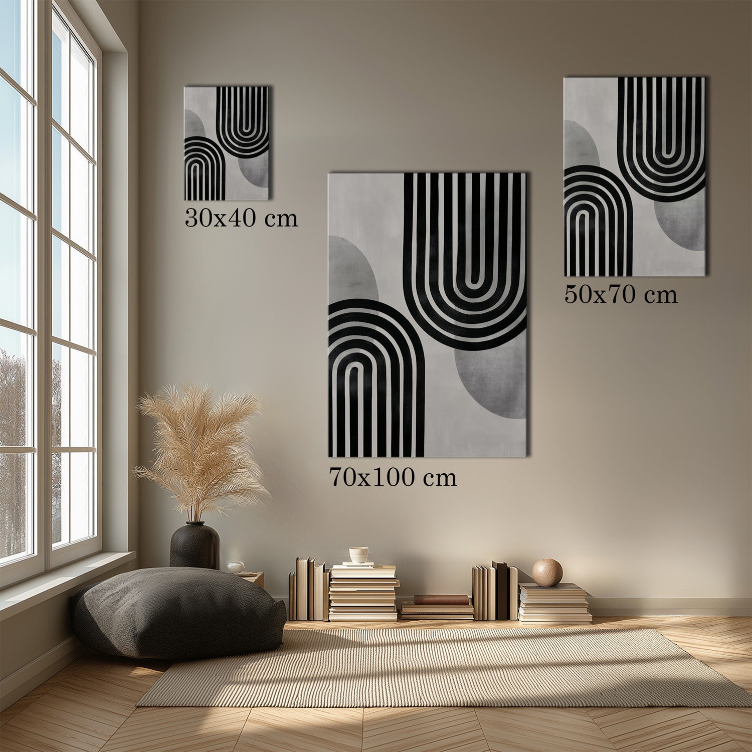 MYSTBIT ART | Linear Gravity Canvas Print Wall Art