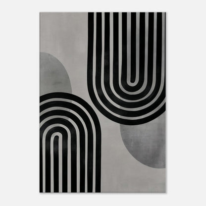 MYSTBIT ART | Linear Gravity Canvas Print Wall Art