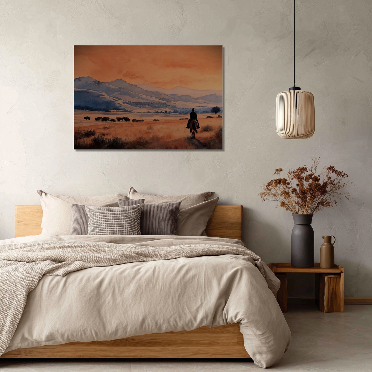 MYSTBIT ART | Lone Rider Canvas Print Wall Art