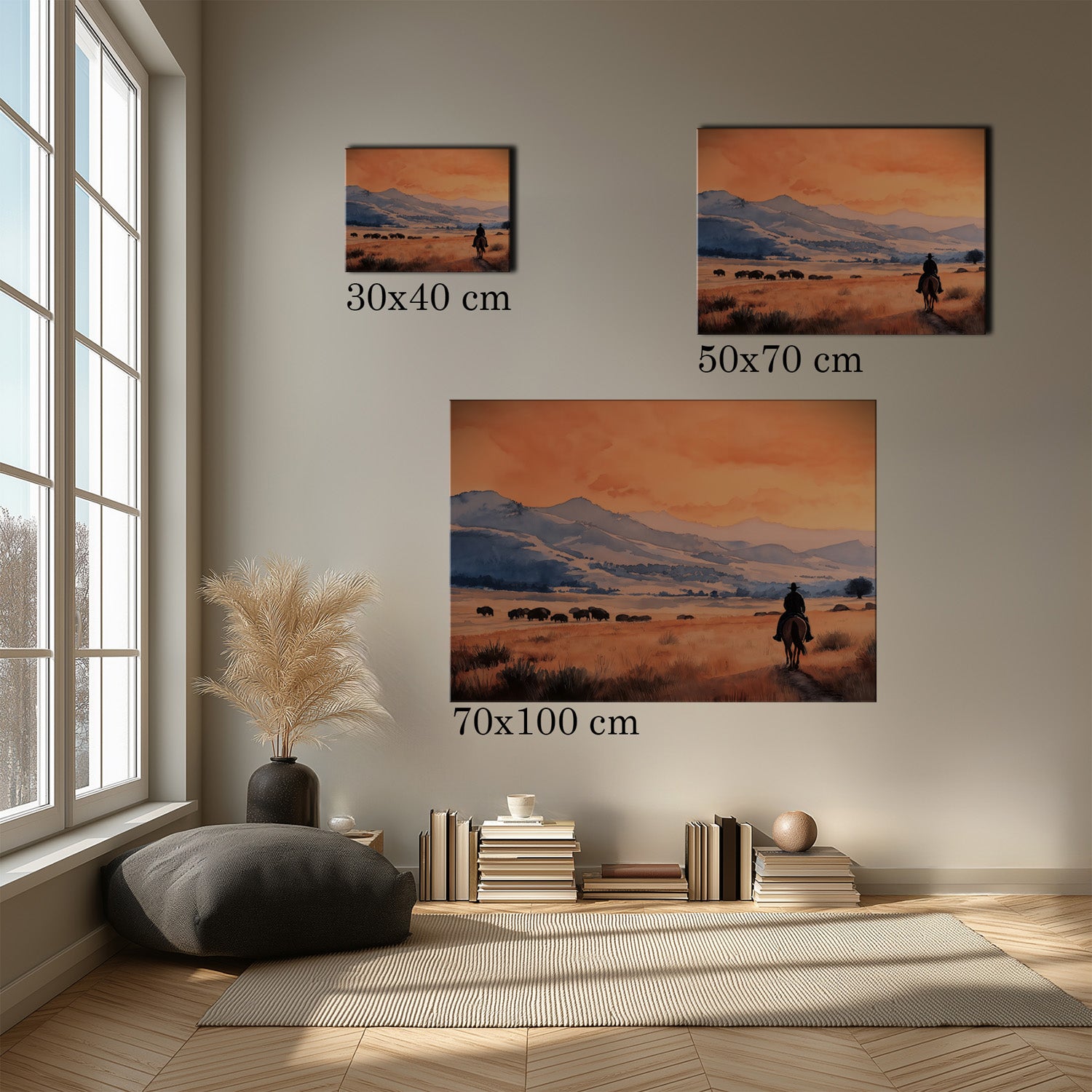 MYSTBIT ART | Lone Rider Canvas Print Wall Art