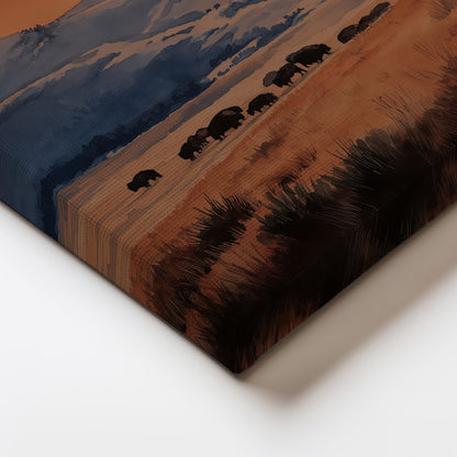 MYSTBIT ART | Lone Rider Canvas Print Wall Art