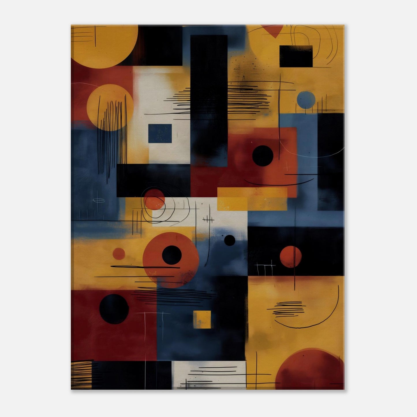 MYSTBIT ART | Midpoint Geometry Canvas Print Wall Art