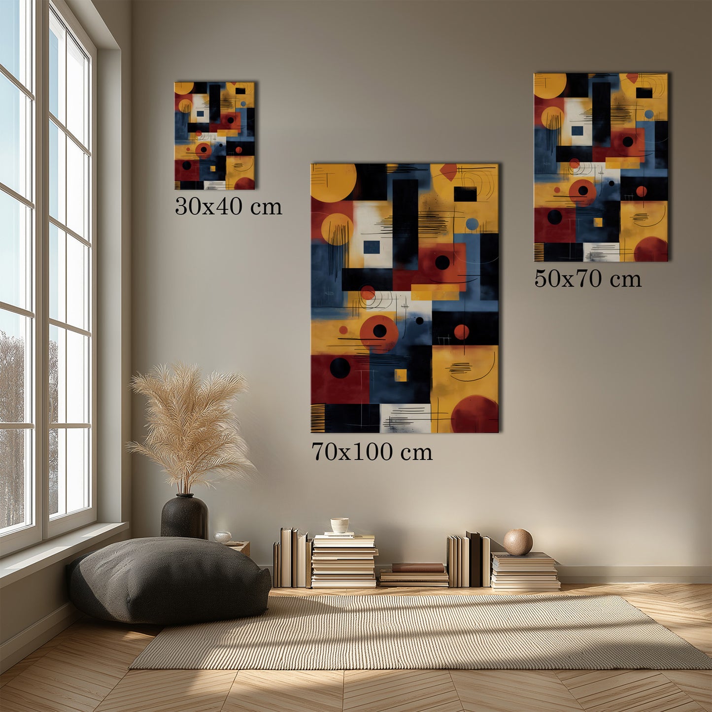 MYSTBIT ART | Midpoint Geometry Canvas Print Wall Art