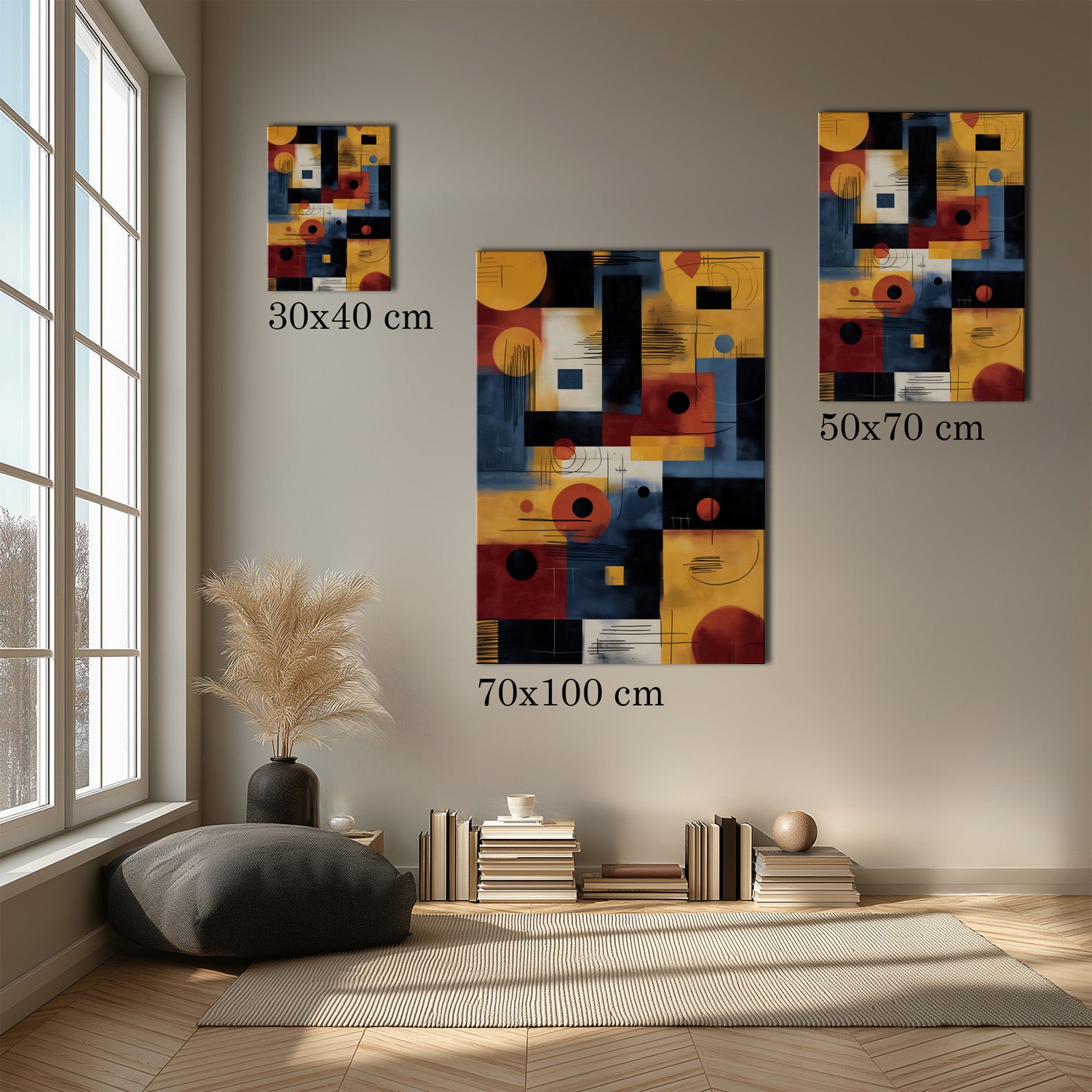MYSTBIT ART | Midpoint Geometry Canvas Print Wall Art