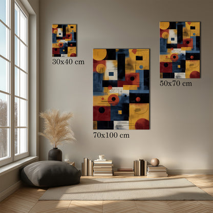 MYSTBIT ART | Midpoint Geometry Canvas Print Wall Art