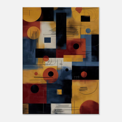 MYSTBIT ART | Midpoint Geometry Canvas Print Wall Art