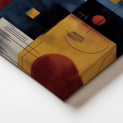 MYSTBIT ART | Midpoint Geometry Canvas Print Wall Art