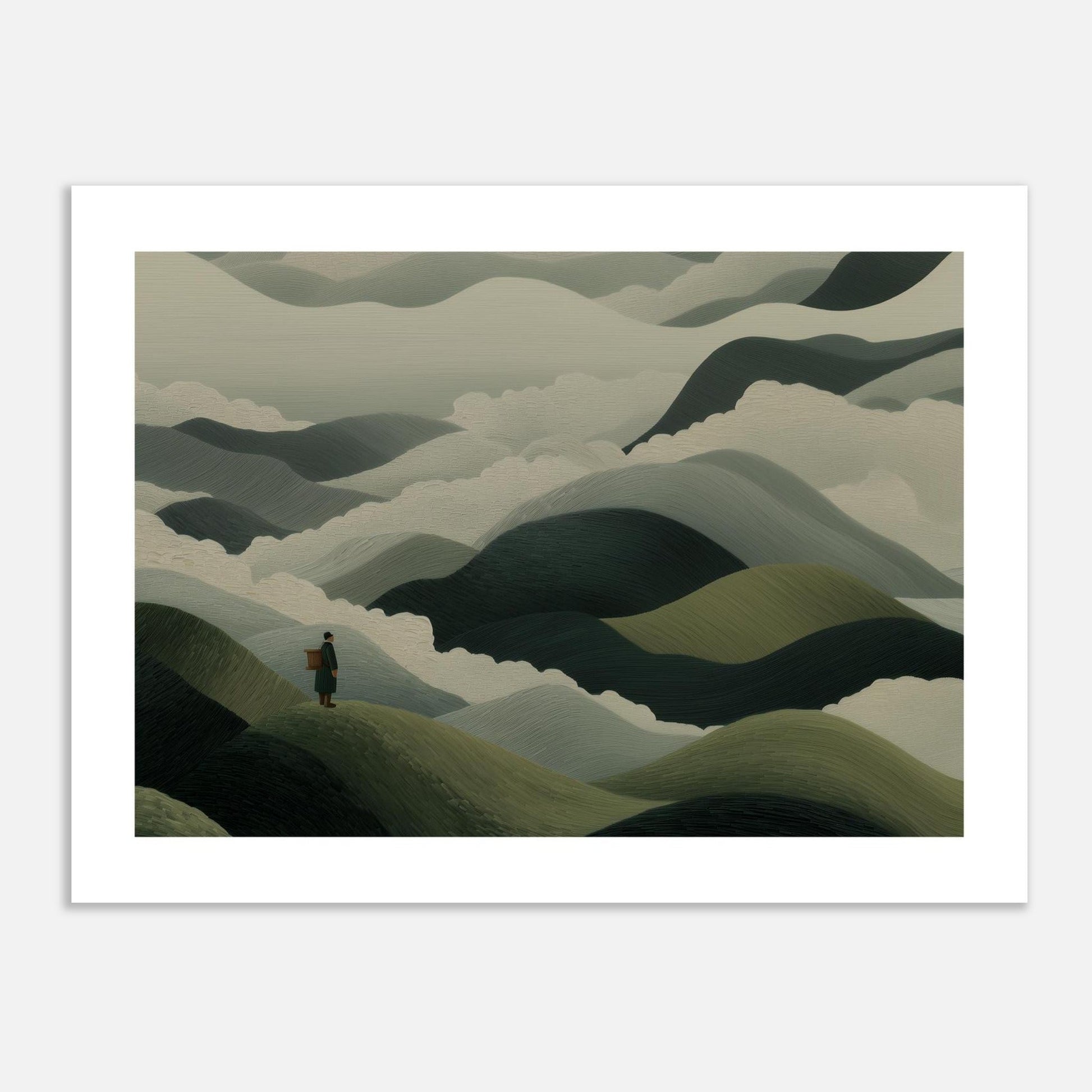 MYSTBIT ART | Mistbound Journey Art Print Wall Art