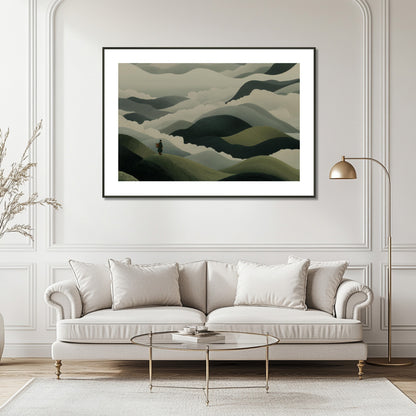 MYSTBIT ART | Mistbound Journey Art Print Wall Art