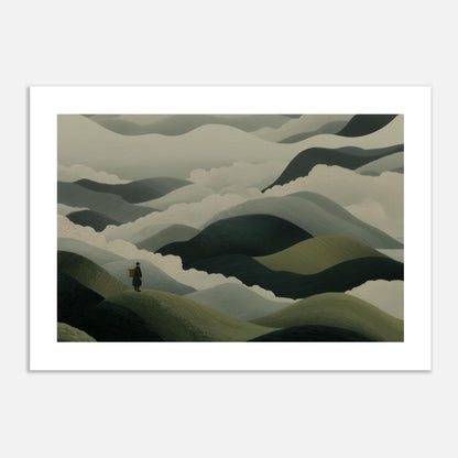 MYSTBIT ART | Mistbound Journey Art Print Wall Art