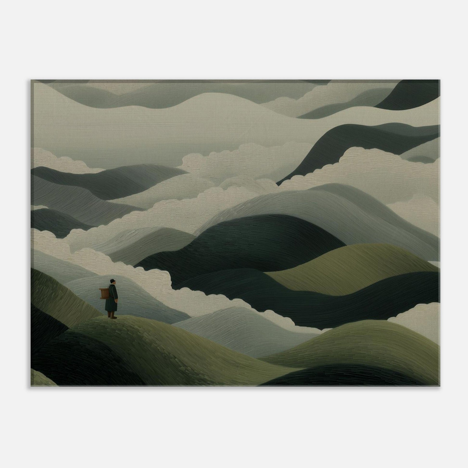 MYSTBIT ART | Mistbound Journey Canvas Print Wall Art