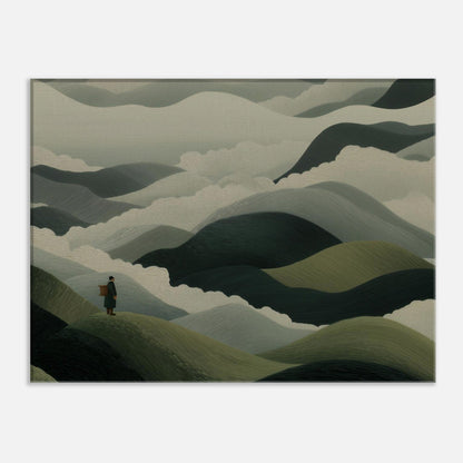 MYSTBIT ART | Mistbound Journey Canvas Print Wall Art