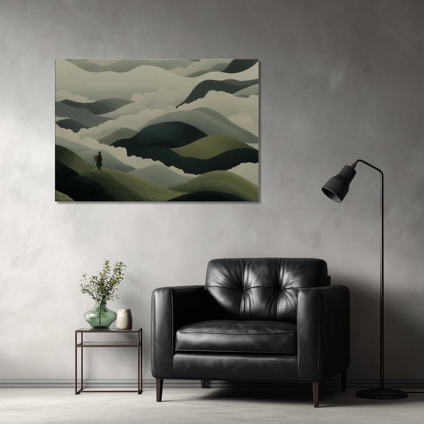 MYSTBIT ART | Mistbound Journey Canvas Print Wall Art