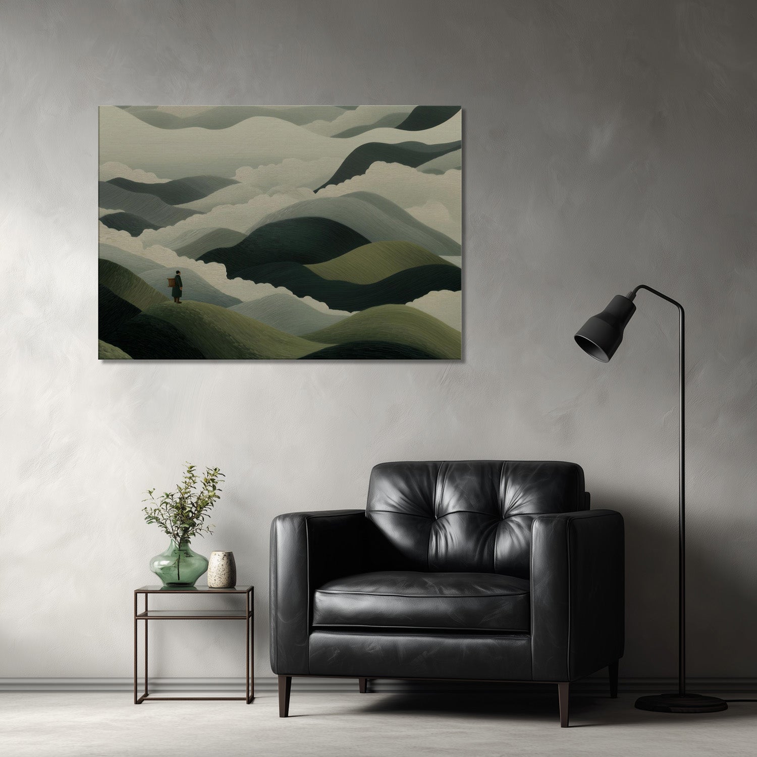 MYSTBIT ART | Mistbound Journey Canvas Print Wall Art