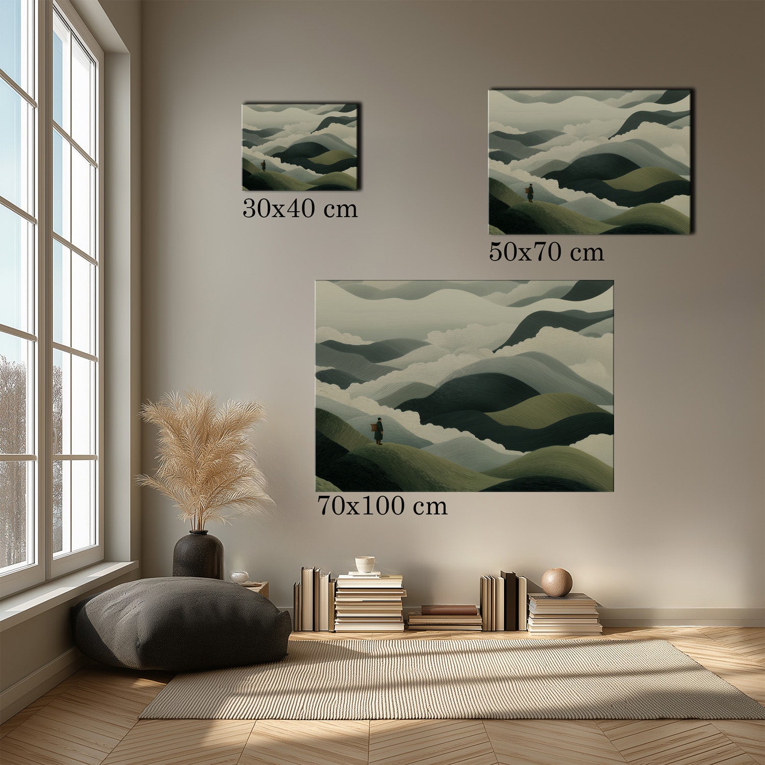 MYSTBIT ART | Mistbound Journey Canvas Print Wall Art