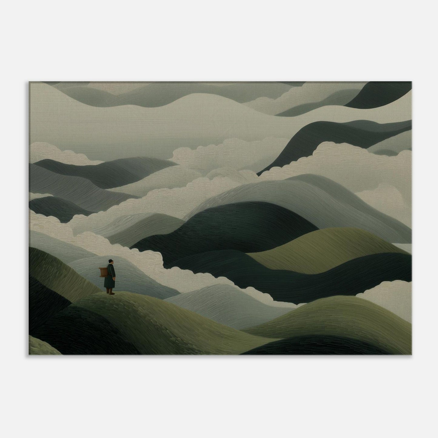 MYSTBIT ART | Mistbound Journey Canvas Print Wall Art