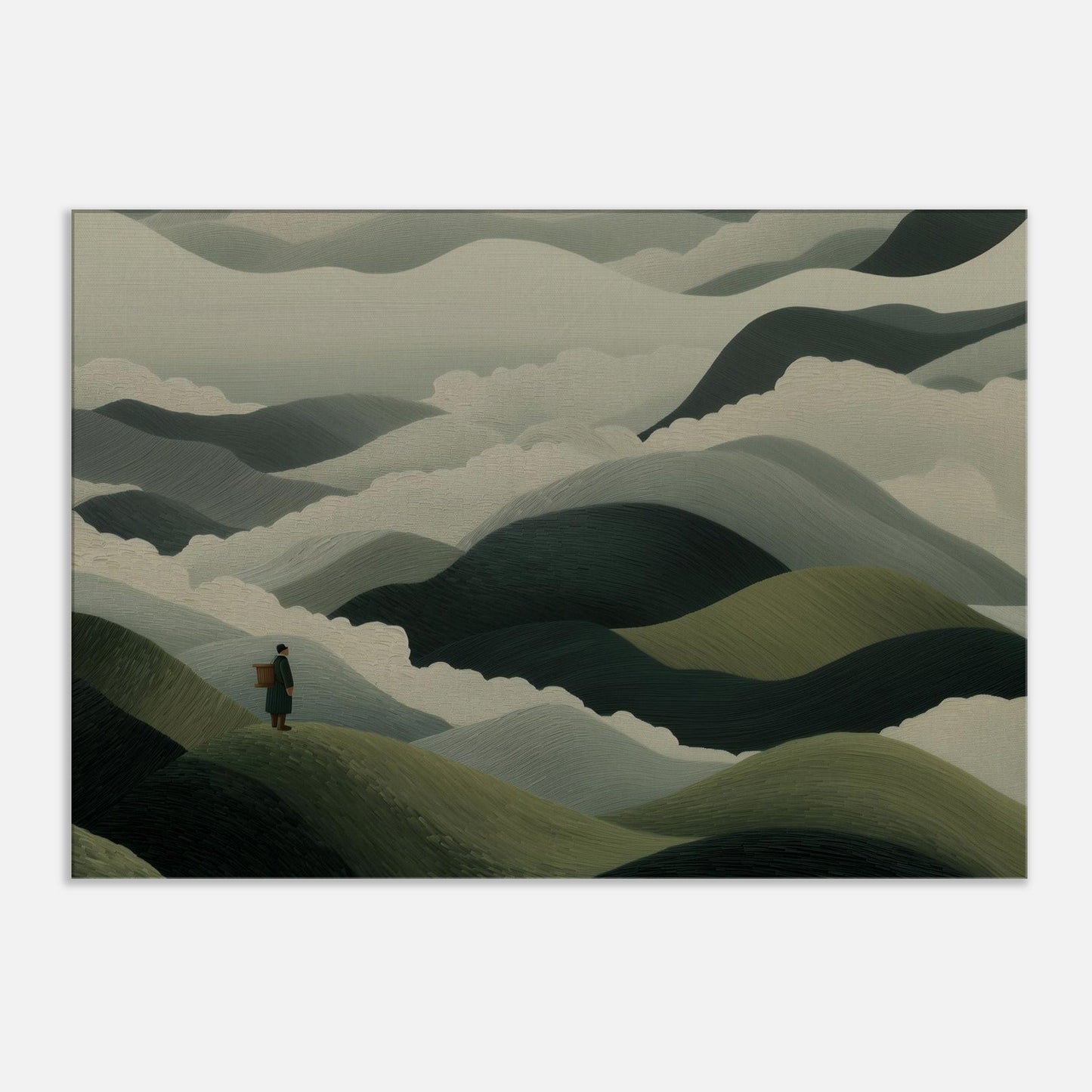 MYSTBIT ART | Mistbound Journey Canvas Print Wall Art