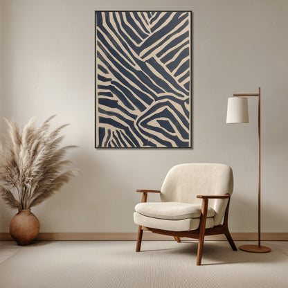 MYSTBIT ART | Monochrome Maze Art Print Wall Art