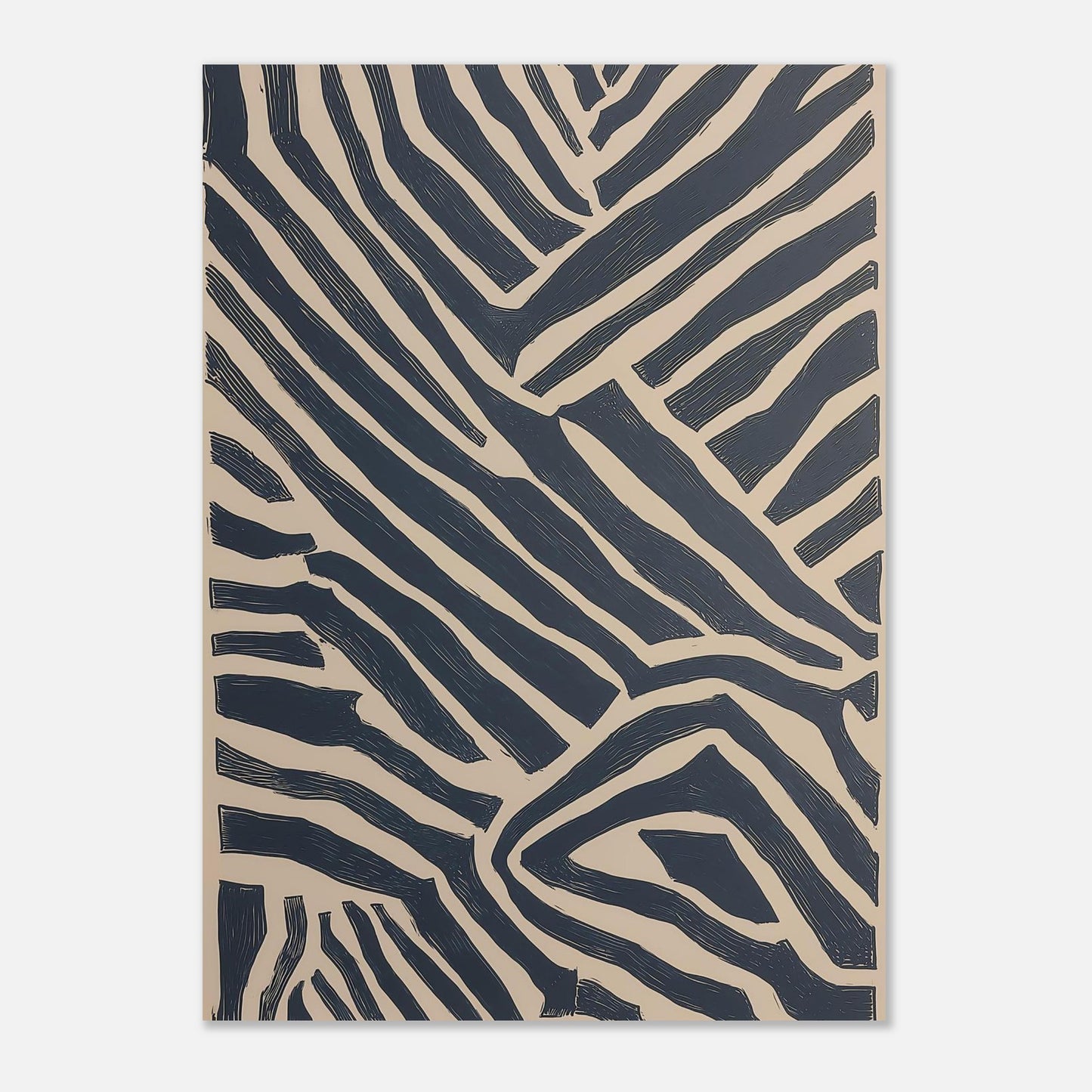 MYSTBIT ART | Monochrome Maze Art Print Wall Art