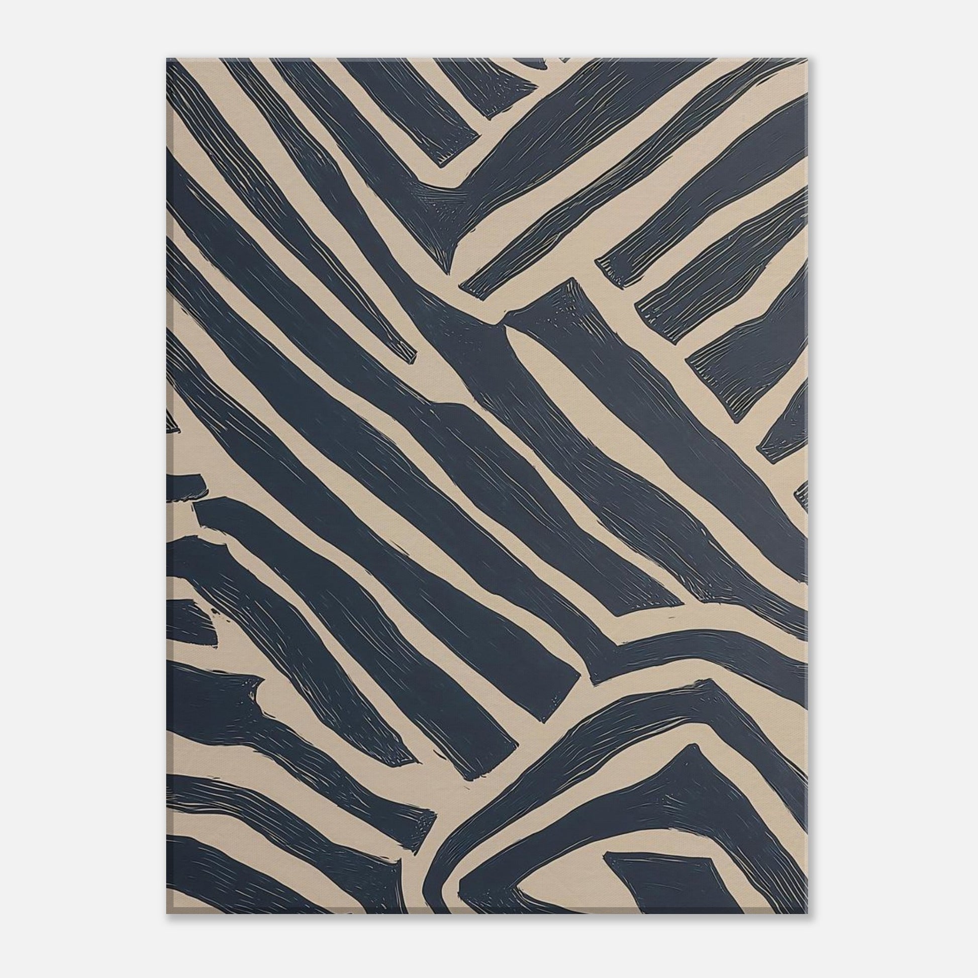 MYSTBIT ART | Monochrome Maze Canvas Print Wall Art
