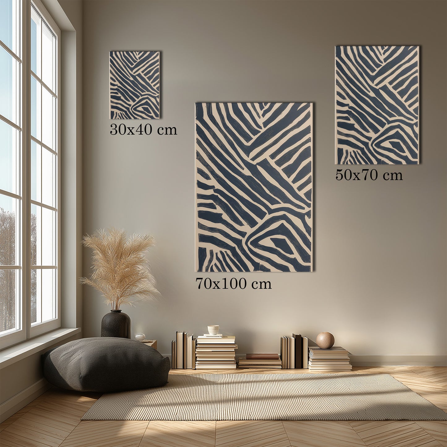 MYSTBIT ART | Monochrome Maze Canvas Print Wall Art