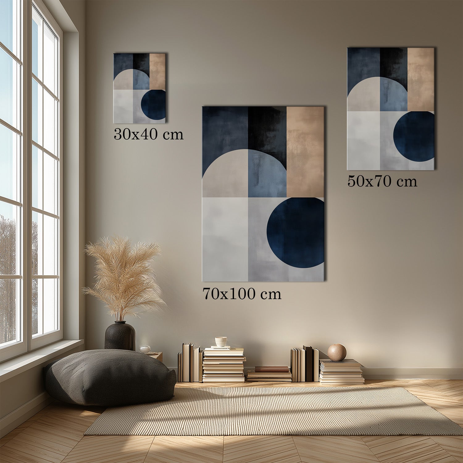 MYSTBIT ART | Moonlight and Structure Canvas Print Wall Art