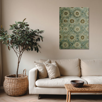MYSTBIT ART | Mosaic Bloom Canvas Print Wall Art