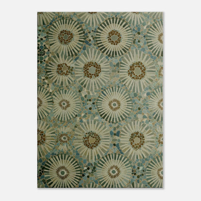 MYSTBIT ART | Mosaic Bloom Canvas Print Wall Art