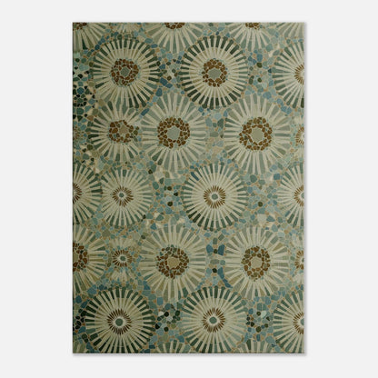 MYSTBIT ART | Mosaic Bloom Canvas Print Wall Art