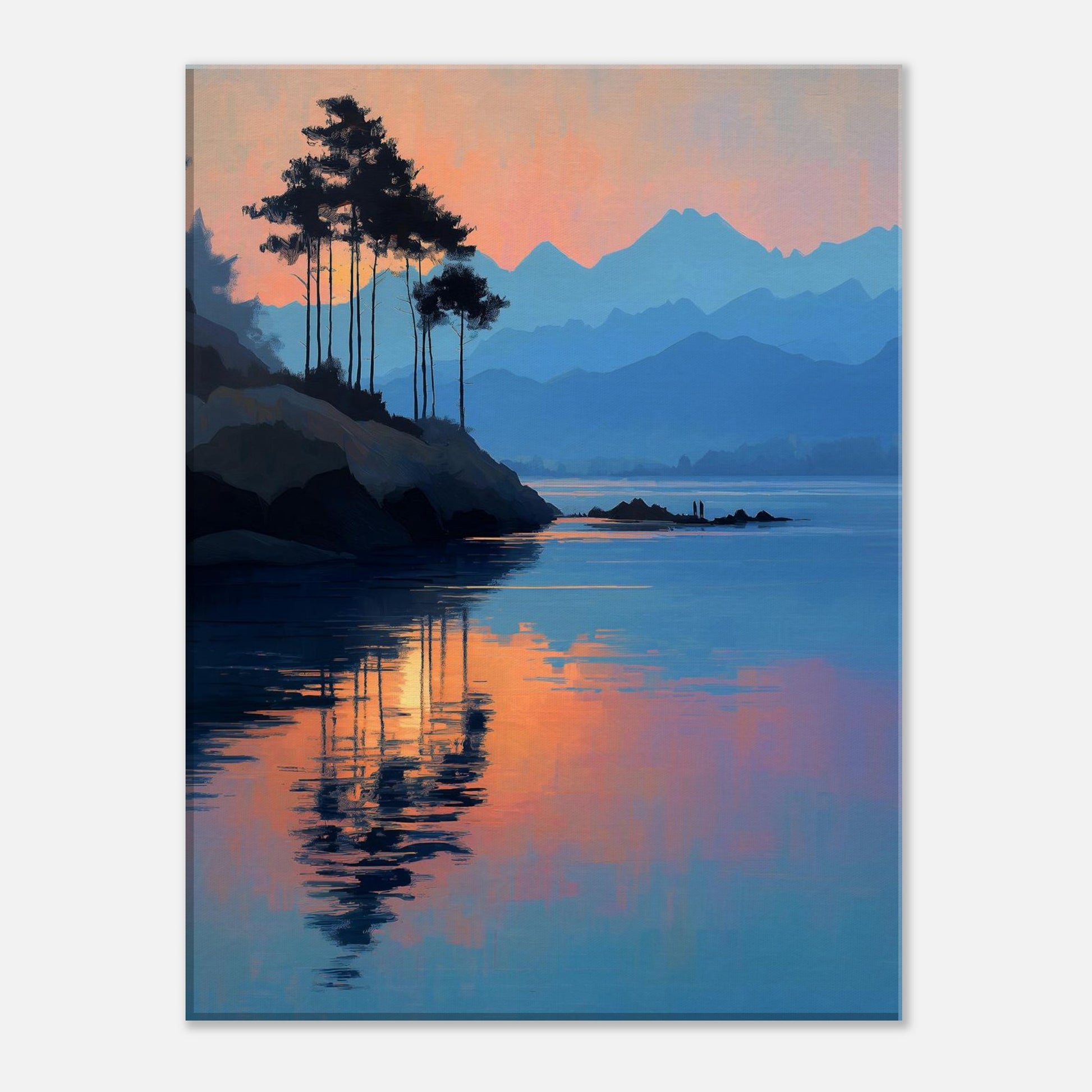 MYSTBIT ART | Mountain Veil Canvas Print Wall Art