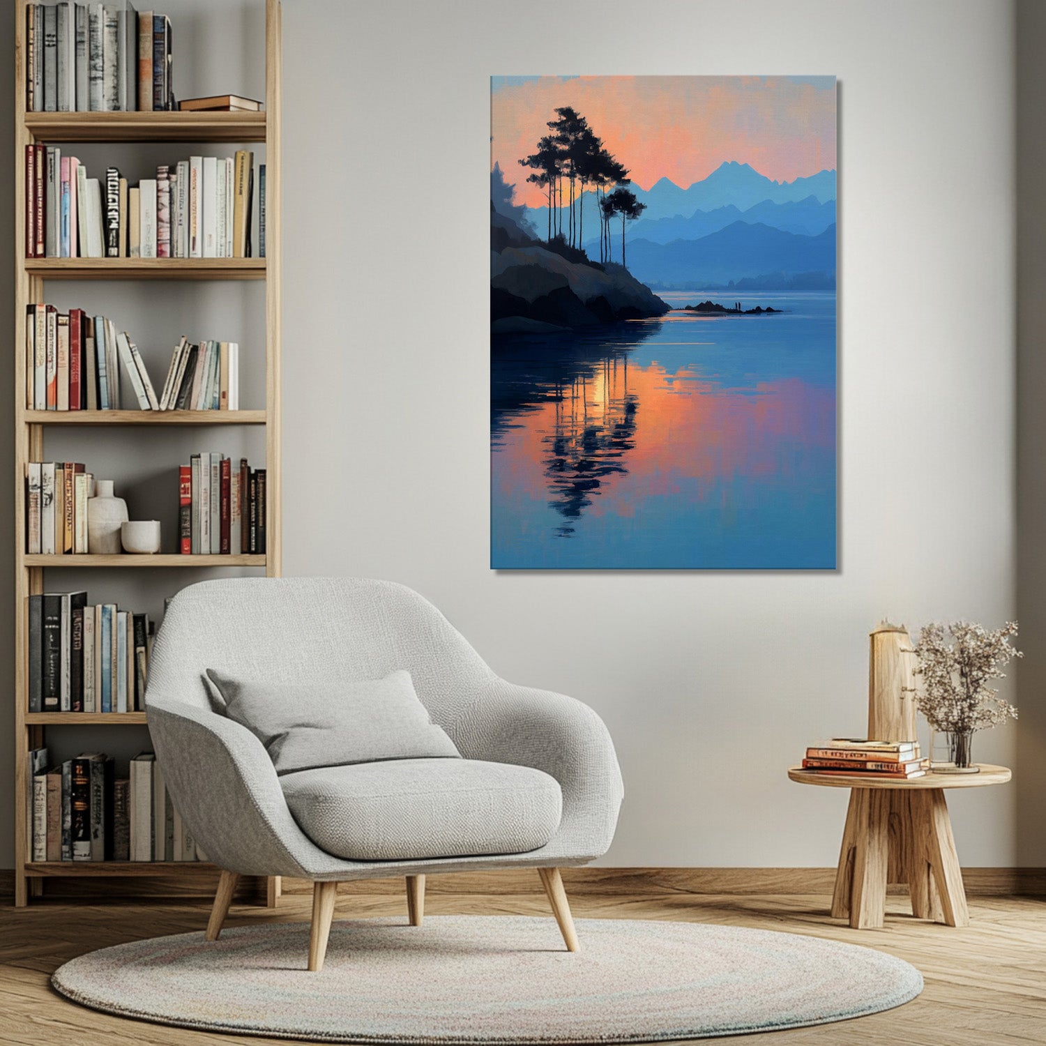 MYSTBIT ART | Mountain Veil Canvas Print Wall Art