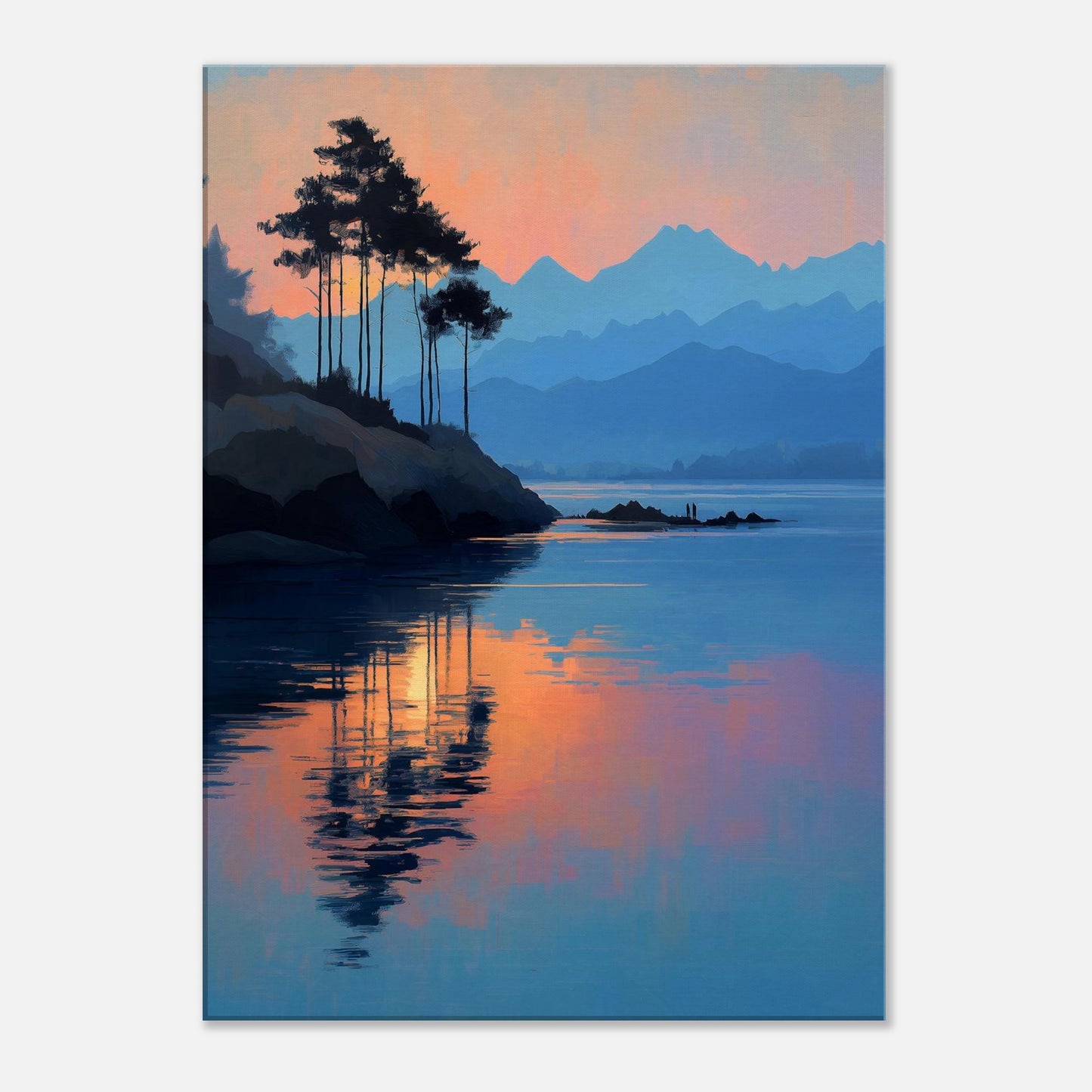 MYSTBIT ART | Mountain Veil Canvas Print Wall Art