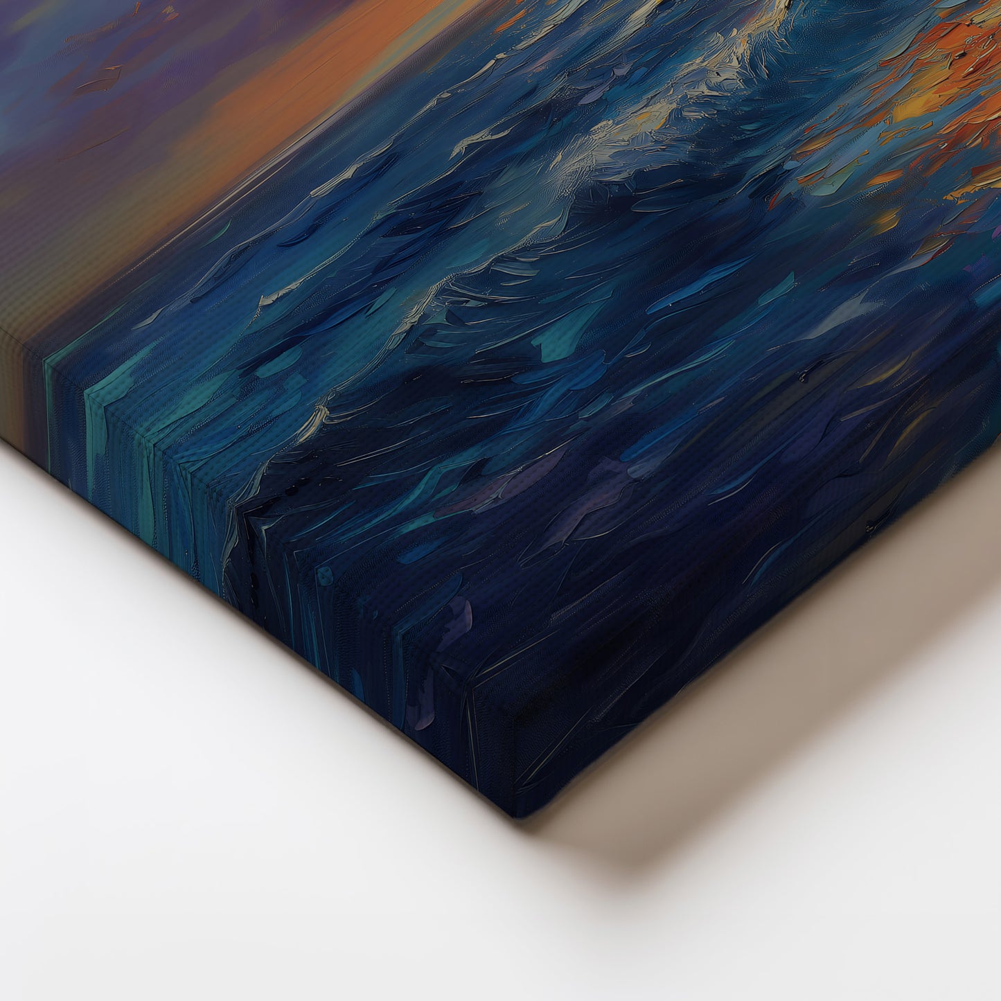 MYSTBIT ART | Ocean Horizon Glow Canvas Print Wall Art
