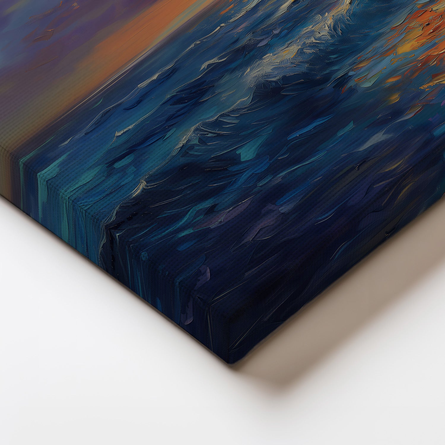 MYSTBIT ART | Ocean Horizon Glow Canvas Print Wall Art