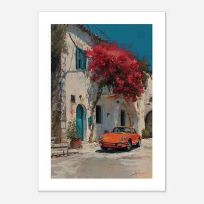 MYSTBIT ART | Orange Mirage Art Print Wall Art