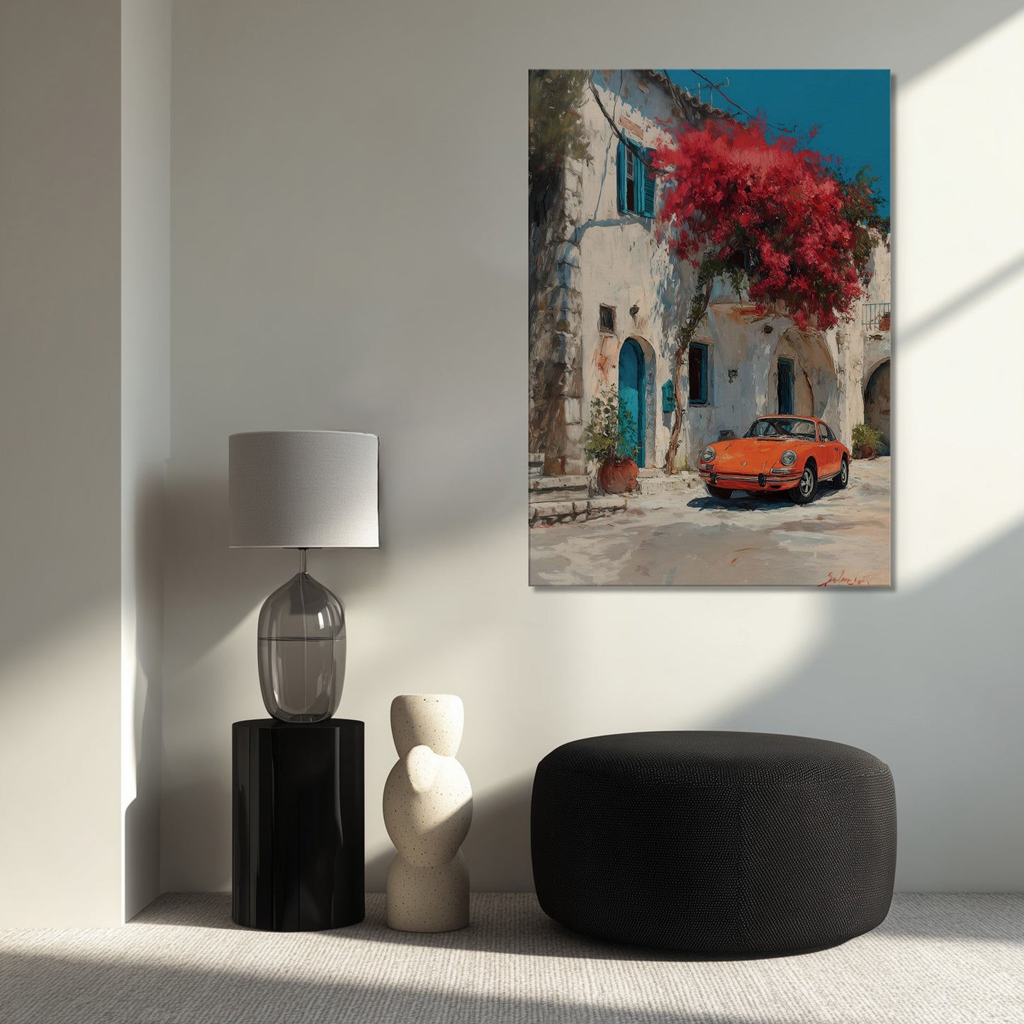 MYSTBIT ART | Orange Mirage Canvas Print Wall Art