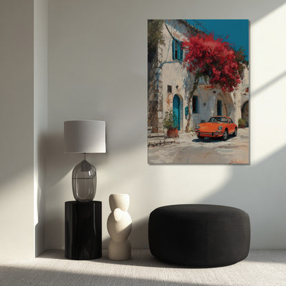 MYSTBIT ART | Orange Mirage Canvas Print Wall Art