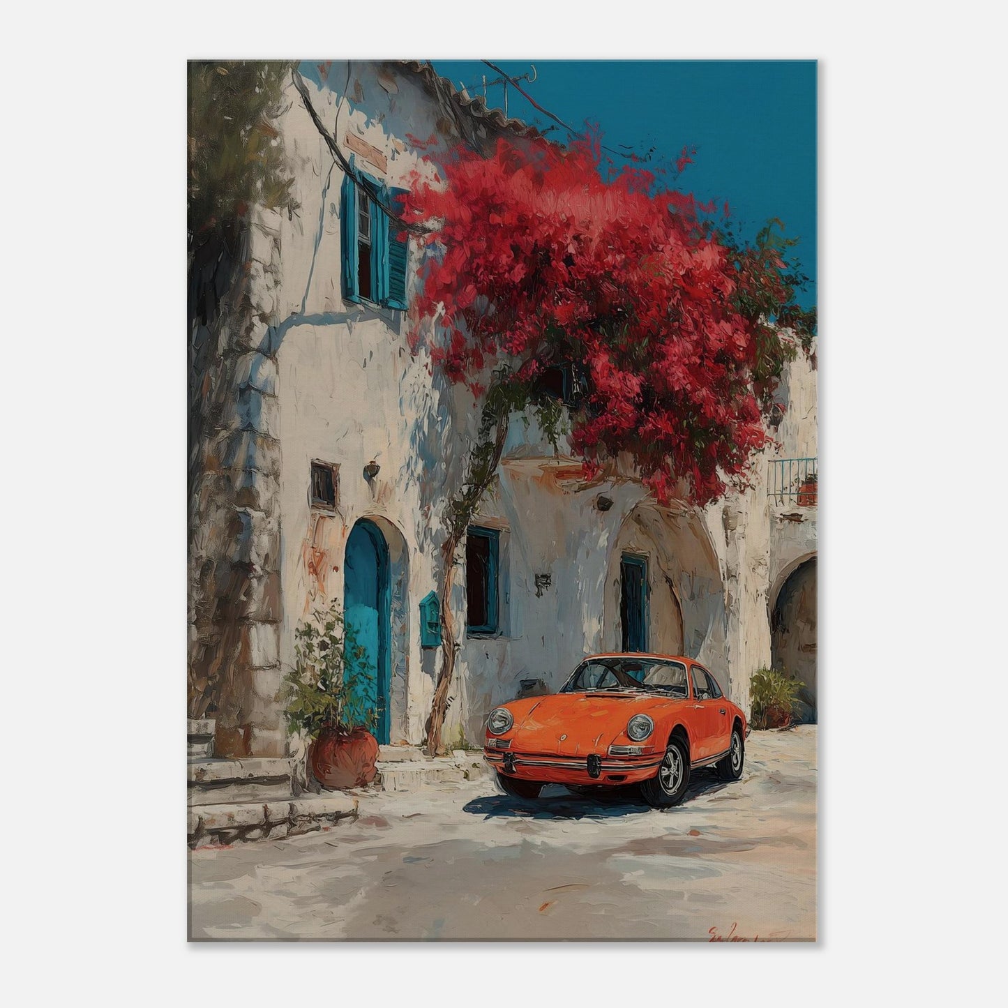 MYSTBIT ART | Orange Mirage Canvas Print Wall Art
