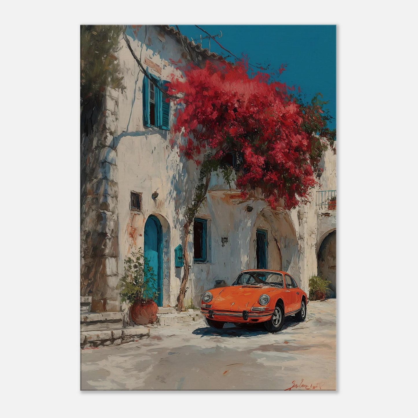 MYSTBIT ART | Orange Mirage Canvas Print Wall Art