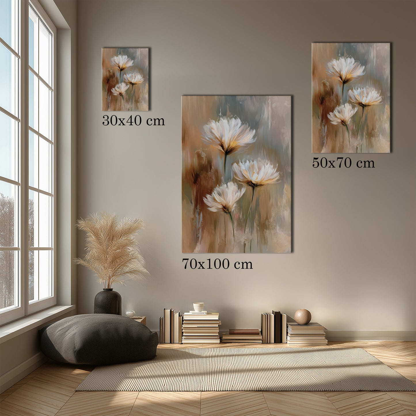 MYSTBIT ART | Painted Petals No2 Canvas Print Wall Art