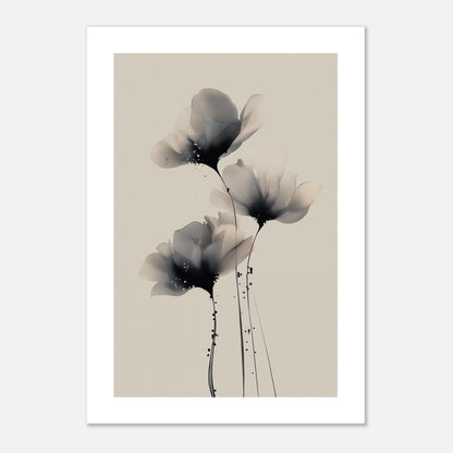 MYSTBIT ART | Painted Petals No3 Art Print Wall Art
