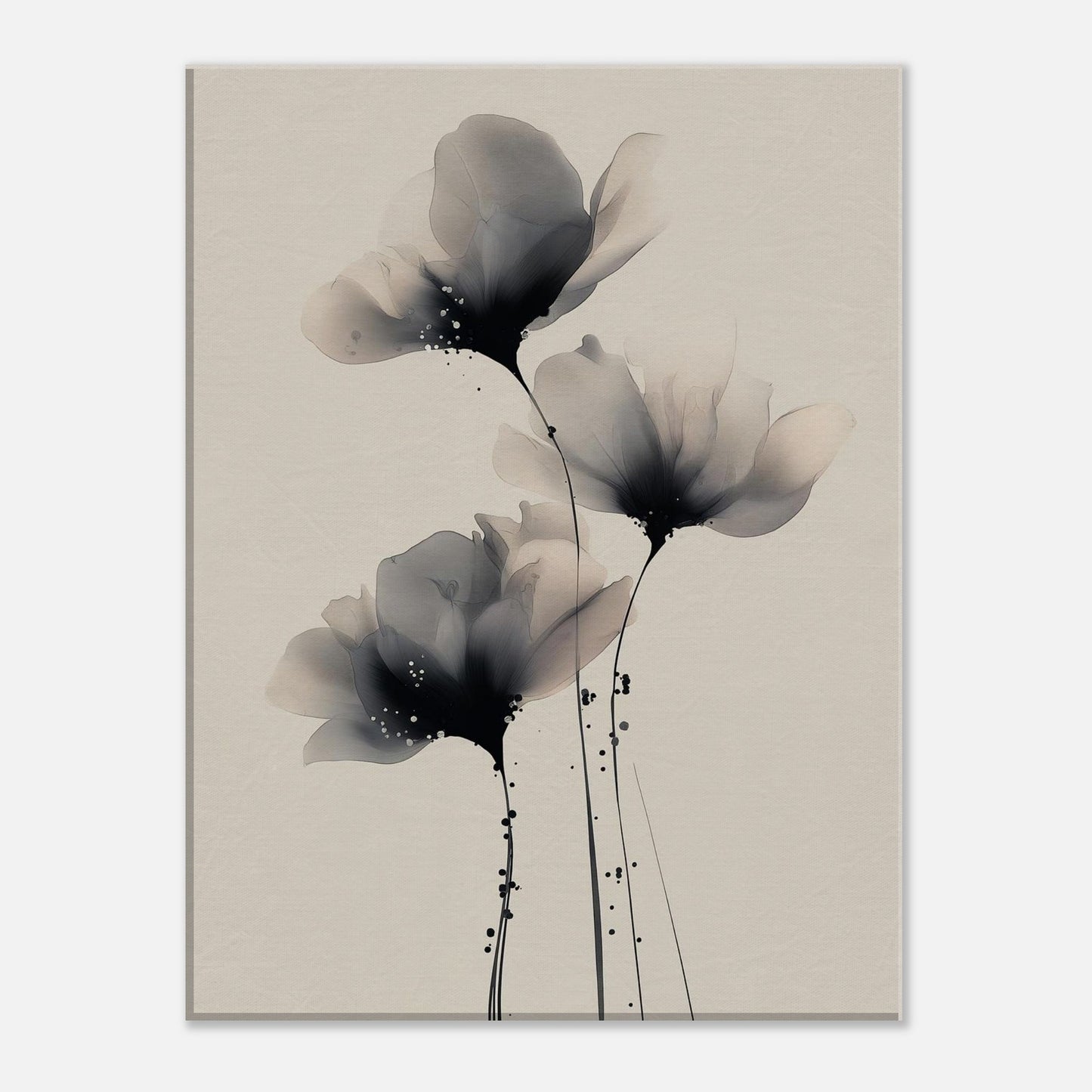 MYSTBIT ART | Painted Petals No3 Canvas Print Wall Art