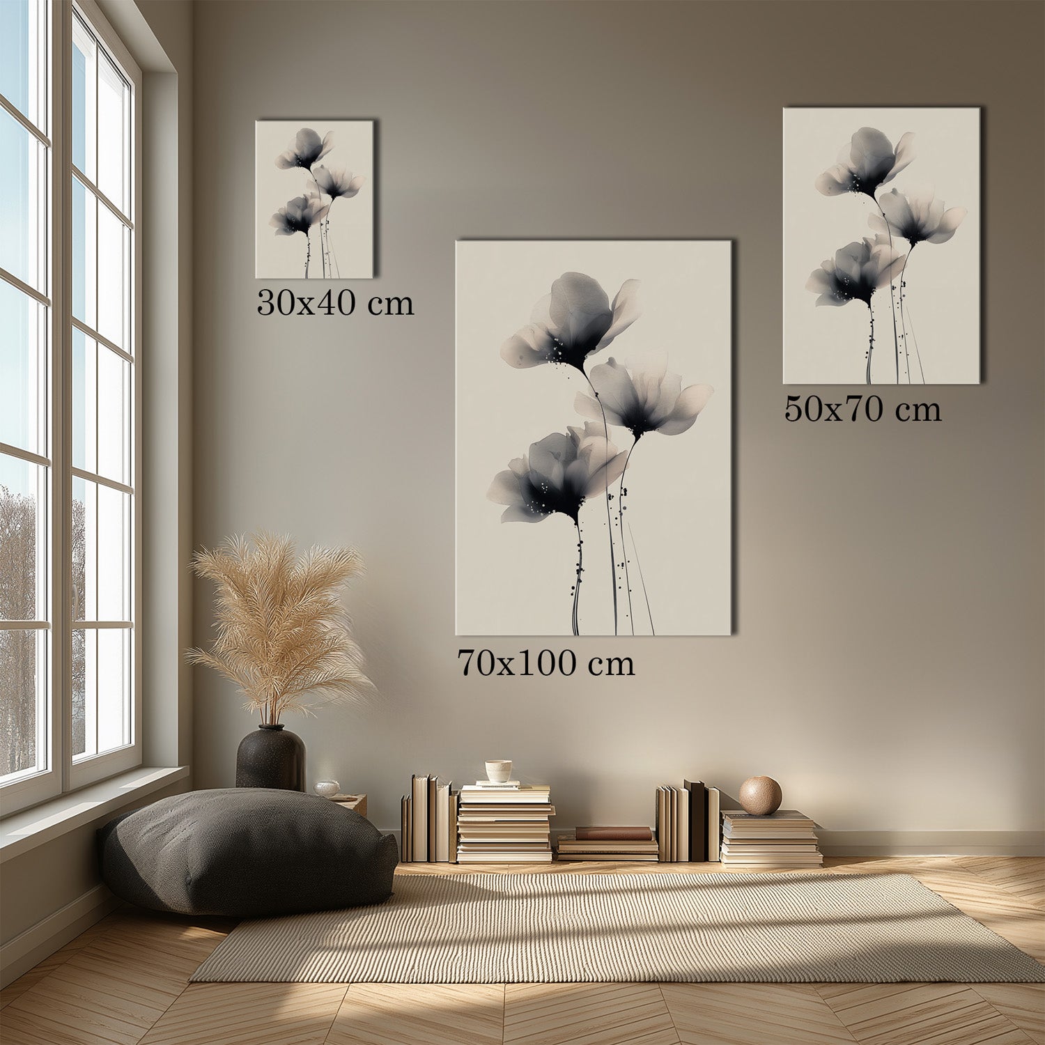 MYSTBIT ART | Painted Petals No3 Canvas Print Wall Art