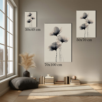 MYSTBIT ART | Painted Petals No3 Canvas Print Wall Art