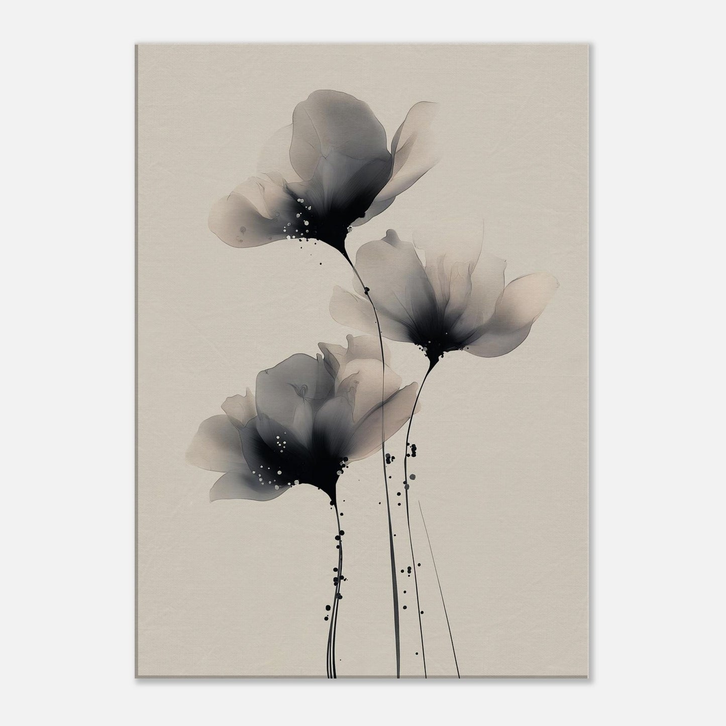 MYSTBIT ART | Painted Petals No3 Canvas Print Wall Art
