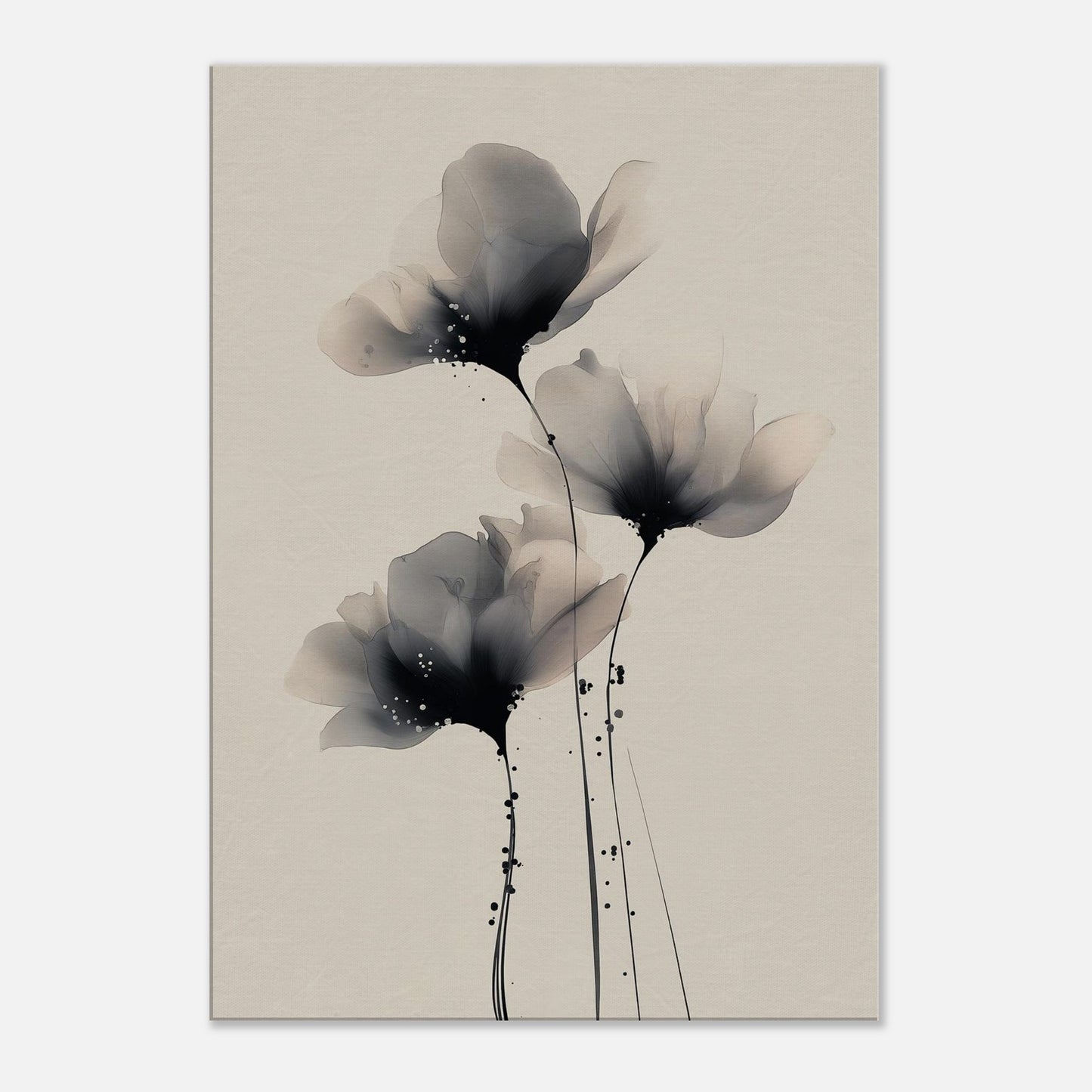 MYSTBIT ART | Painted Petals No3 Canvas Print Wall Art