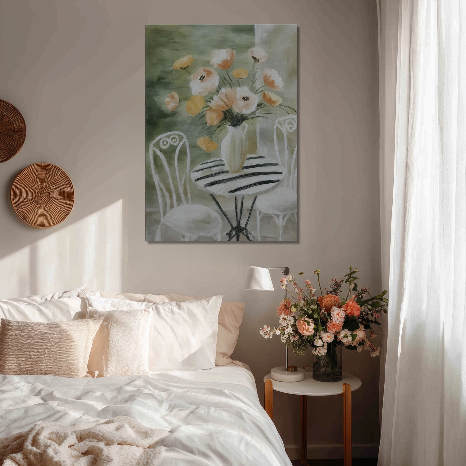 MYSTBIT ART | Painted Terrace Canvas Print Wall Art