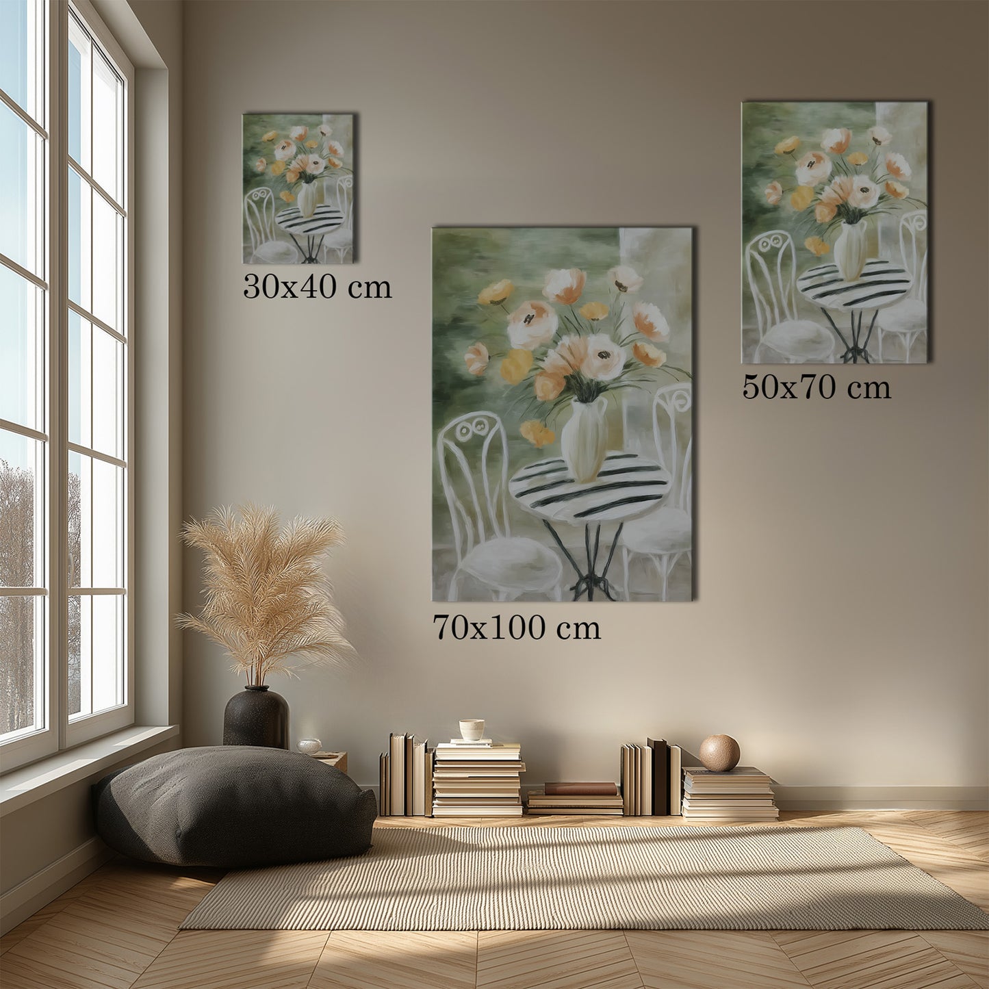 MYSTBIT ART | Painted Terrace Canvas Print Wall Art